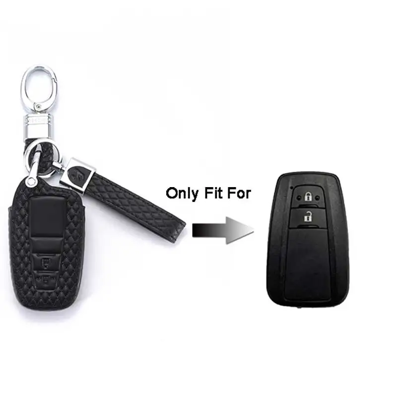 Кожаный чехол для автомобильного ключа Toyota chr Land Cruiser Prado Camry Prius Корона C HR Fortuner 200