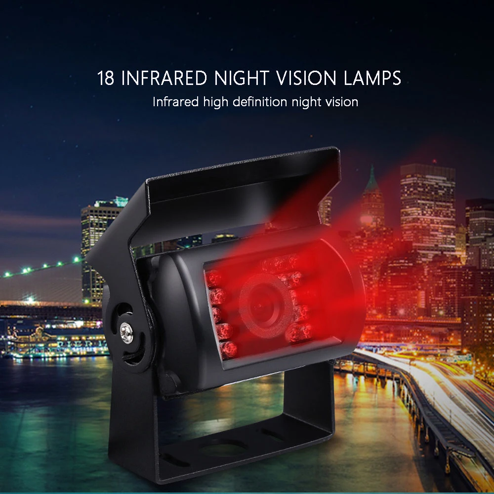 Podofo камера заднего вида ночного видения для RV грузовик прицеп сверхмощный 5 м/10