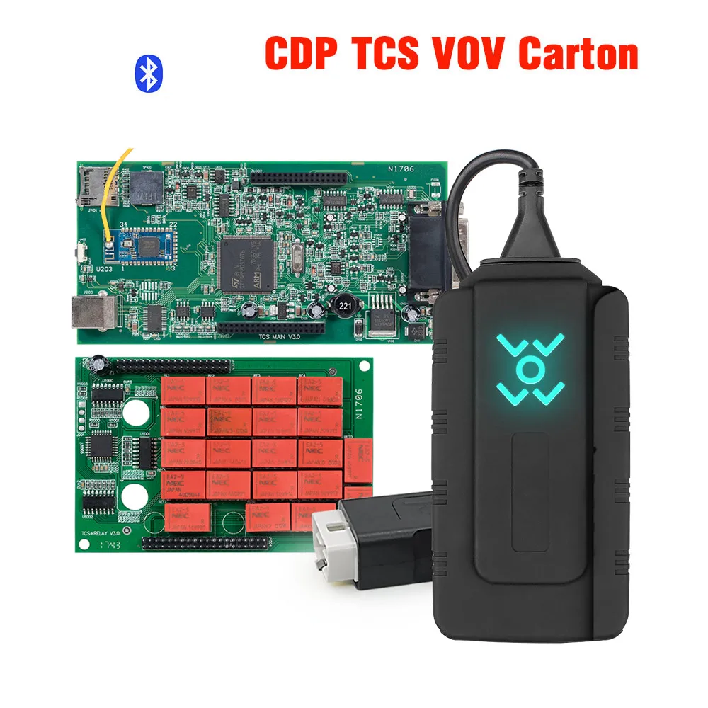 Multidiag pro Двойной для зеленой печатной платы инструмент CDP TCS PRO Bluetooth. r3 keygen программное обеспечение горячий автомобильный диагностический инструмент 10 шт./лот DHL бесплатно - Цвет: TCS VOV