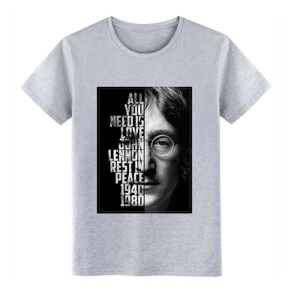 Мужская футболка Jhon Lennon персонализированная с круглым воротником унисекс милая