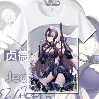 Pattern 6 Fate/Grand Order Joan of Arc, хлопковые футболки для женщин, Студенческая футболка Jeanne d'Arc, летняя одежда с круглым вырезом и коротким рукавом, футболки - Цвет: Pattern 6