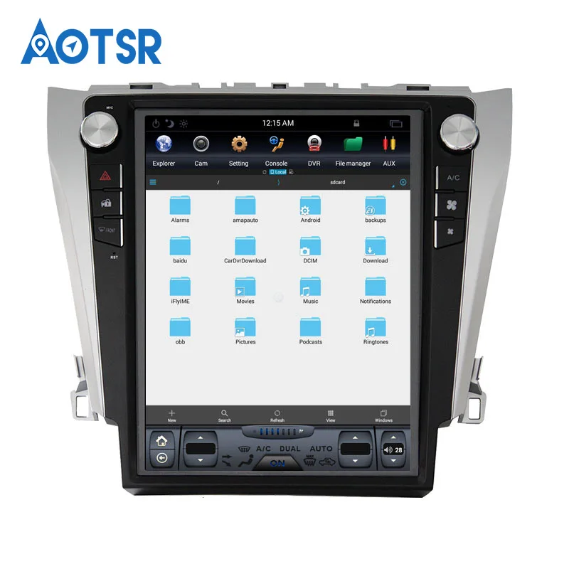 Gps navi android 8,1 4+ 6 ГБ Tesla стиль Автомобильный gps трекер для CAMRY 2012+ авто стерео без DVD плеер видеорегистратор Автомобильная камера рекордер