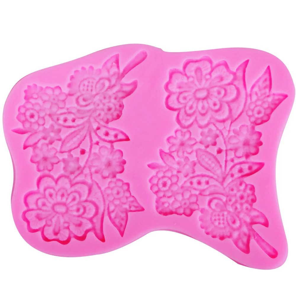 10PCS/SET Flower Border Silicone Lace Mold Fondant Cake Decorating Tool Chocolate Resin Clay Candy Mould Baking m706 | Дом и сад