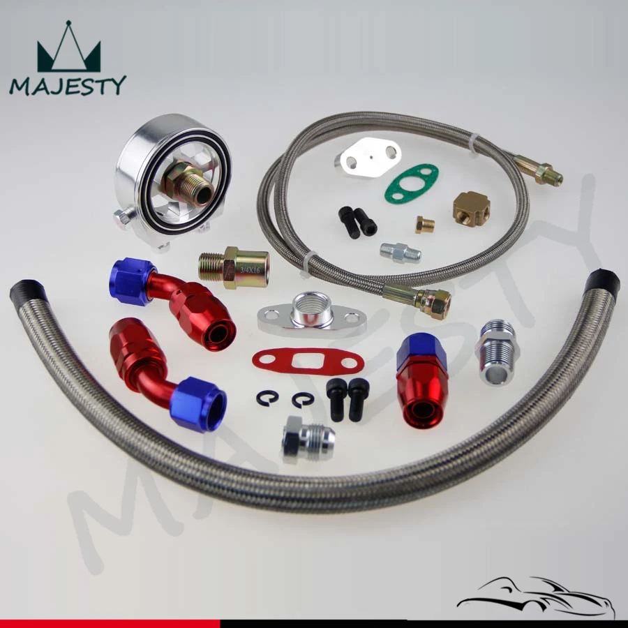 Турбонаддув для масла + Подающая леска AN10 сендвич адаптер пластина SR20DET KA24DE|plate