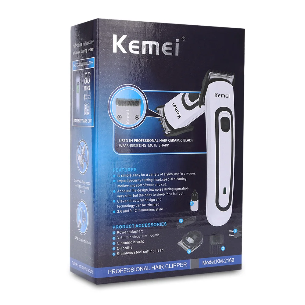 Kemei км 2169 Электрический Перезаряжаемые двойного назначения Нержавеющая сталь