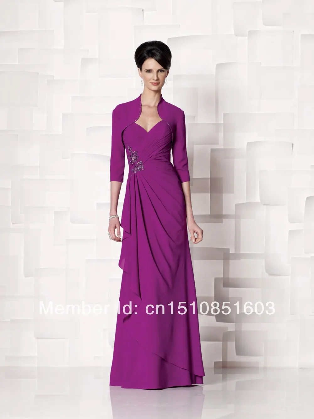 2014 New Arrival High Quality Chiffon Bead sheath MONS071 | Свадьбы и торжества