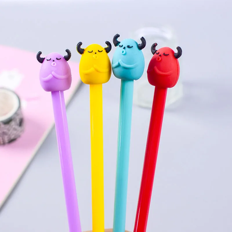 2 шт. милые черные чернила для ручки с монстрами кавайные канцтовары подарки