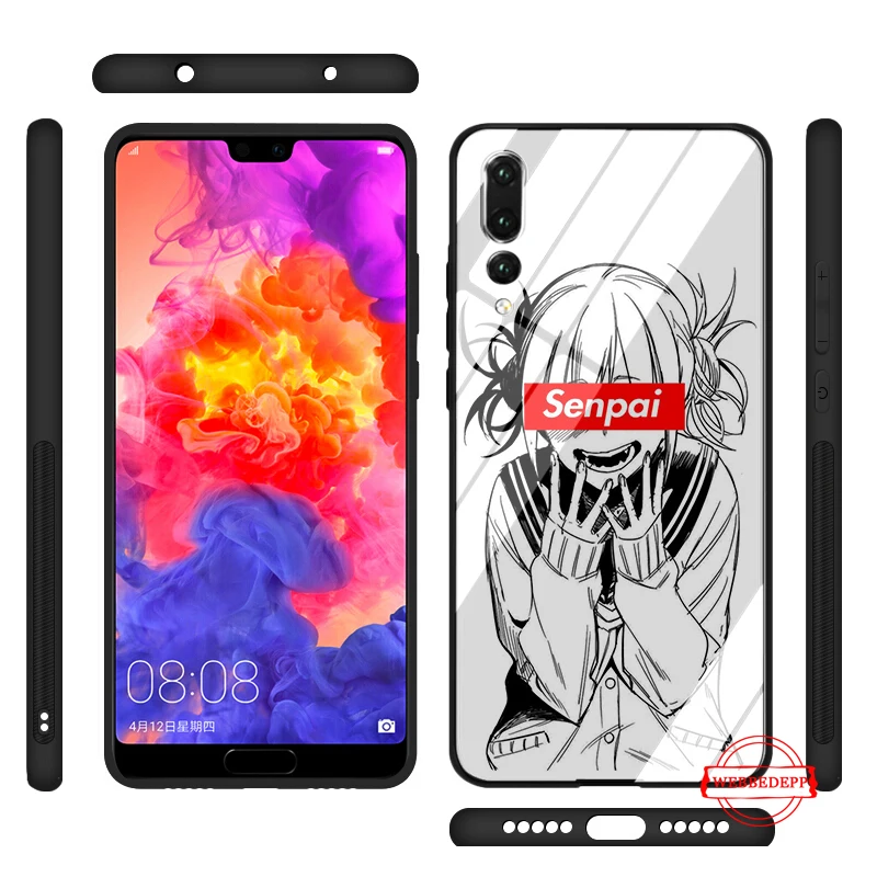 Стеклянный чехол с аниме My Hero College Yukiko для Huawei P10 lite P20 Pro P30 P Smart honor 7A 8X 9 10 Y6 Mate