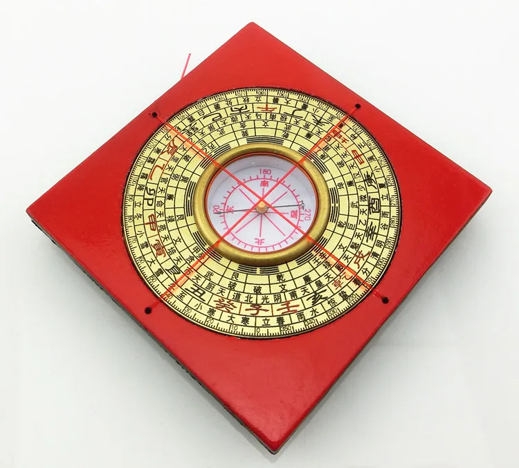 Символ Гонконга 2 дюймовый карманный компас расположение инструментов медные