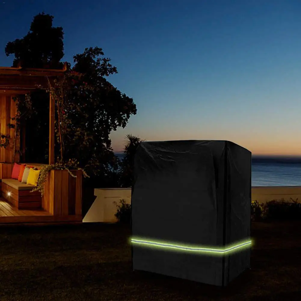 

210D Outdoor Beach Chair Dust Proof Cover Windproof Rainproof UV Resistant Rocking Chair Home Furniture Protective Cover