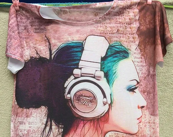 Новый Винтаж Rock & roll Футболка Топ Ти тихий модная одежда для девочек слушать