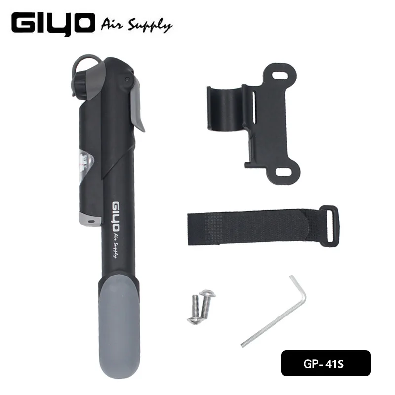 GIYO ручной мини насос Schrader/Presta MTB дорожный велосипедный с манометром для езды на