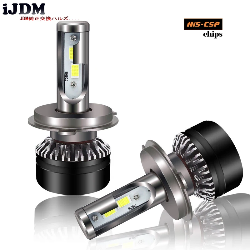 IJDM H4 светодиодный 28 Вт высокой мощности &quotHID эквивалент&quot 9003 HB2 Hi/Lo двойной луч