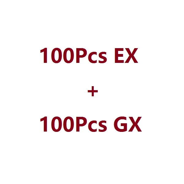 100EX100GX Без Повторите 100 120 200 324 шт. EX GX усилительный насос Мега блестящие игра битва меню торговые карты игра с компрессором высокого давления Коробка для детей игрушки - Цвет: 100EX100GX