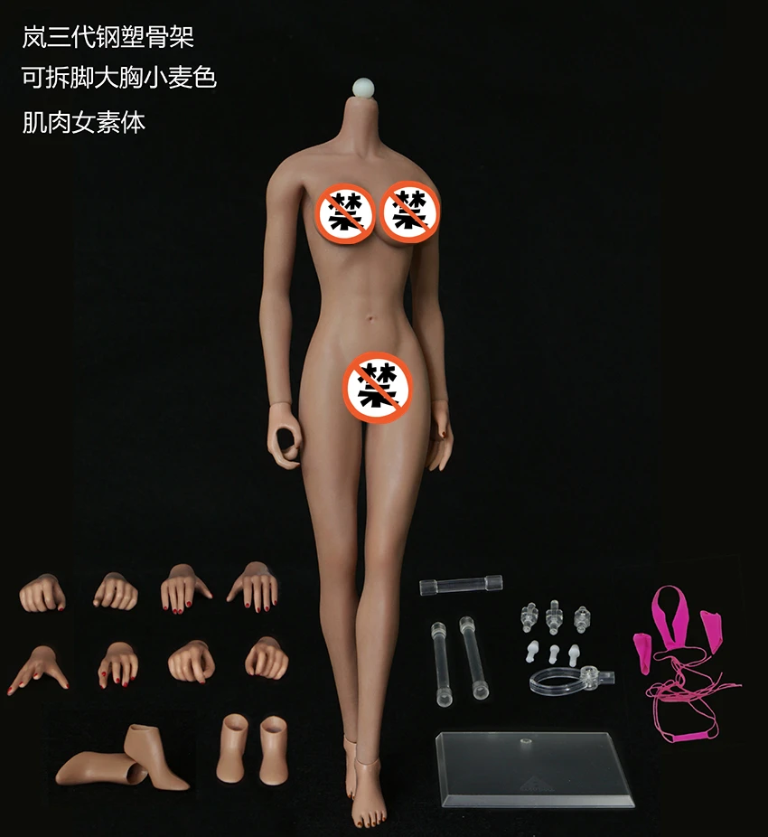 JIAOUDOLL jiaou doll 1/6 фигурка большая нагрудная мышца женское Бесшовное тело | Игрушки и