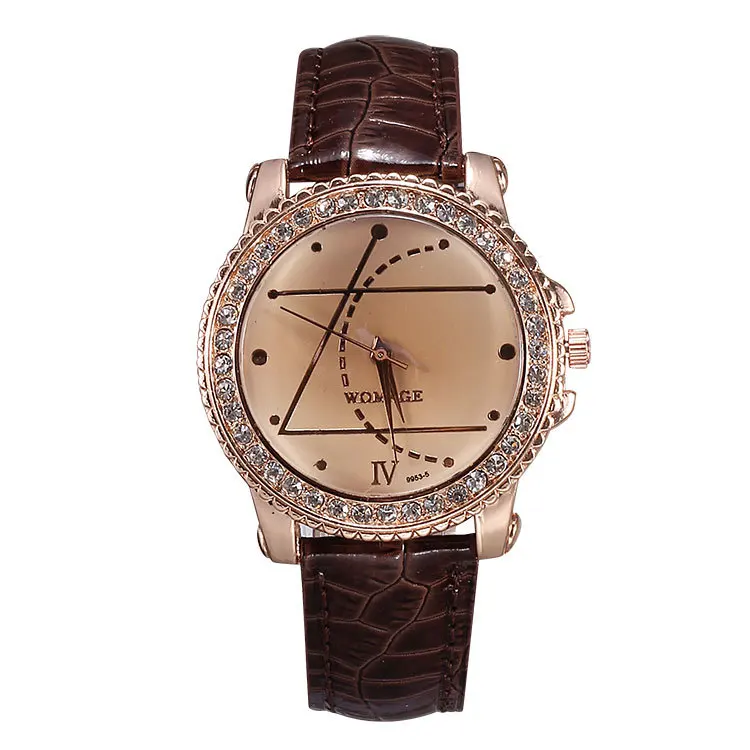 Women rhinestone watches fashion casual quartz watch crystal diamonds pu leather band girls hour clock new arrival best gift | Наручные