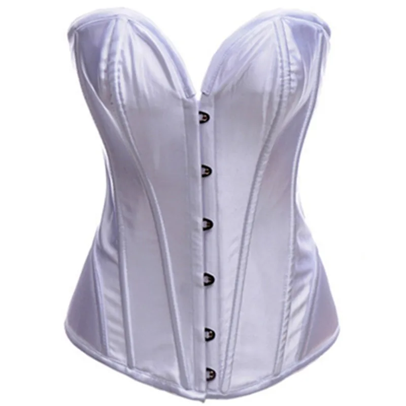 Новинка Цвет черный красный белый сексуальный корсет Overbust Корсеты и бюстье
