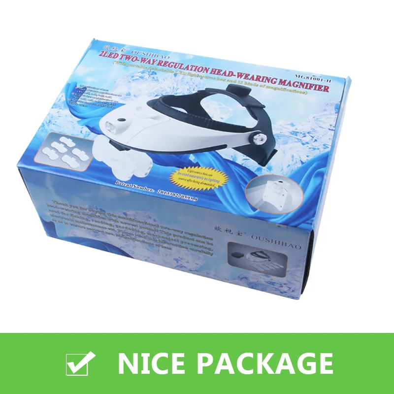 2 светодио дный лупы с головкой для ношения гарнитуры зубные хирургические