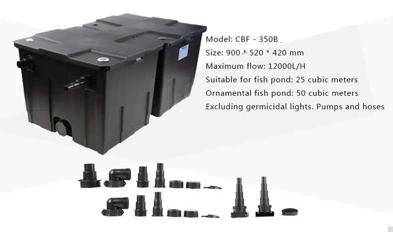 CBF-350B SUNSUN CBF-350 CBF-350B CBF-350C пруда koi пруд фильтр эффективной очистки воды. Фермы Бассейн очиститель. Сад фильтр для бассейна - Color: CBF-350B