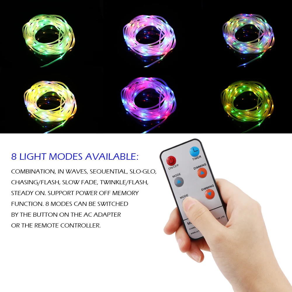 Сказочный светильник с регулируемой яркостью Декоративная гирлянда IP65 для сада