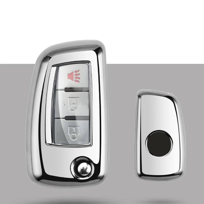 silver single shell Автомобильные аксессуары, брелок в виде ракушки крышка чехол для Nissan X-Trail Juke Qashqai Micra Pulsar складной ключ чехол - Название цвета: silver single shell