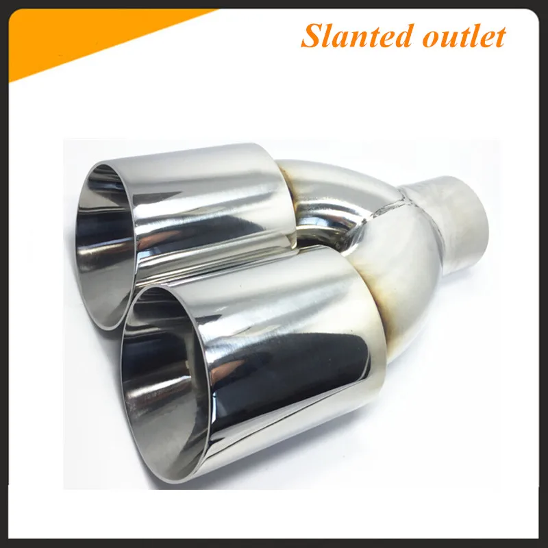 Универсальный автомобильный глушитель выхлопной наконечник трубы на входе 76 мм