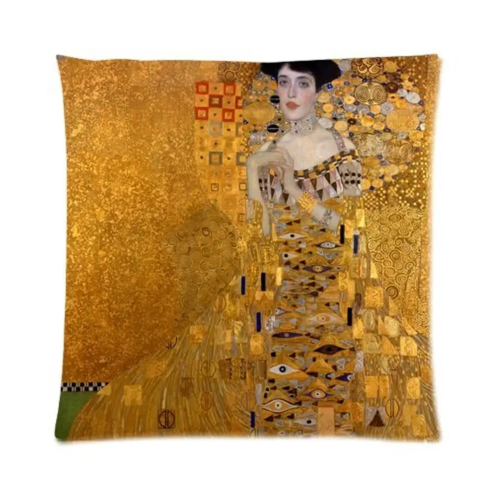 

Lady in Gold The Extraordinary Custom Zippered Pillow Case Throw Customized Christmas Pillowcase 20x30 inches (Twin Sides )