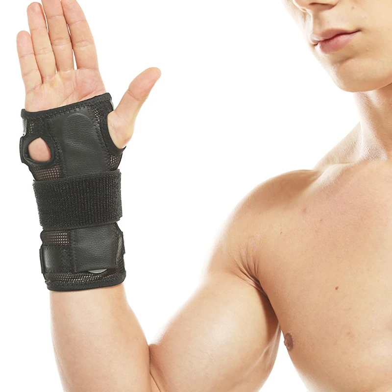 Тренажерный зал фитнес-запястье дышащий регулируемая мужской браслет защита