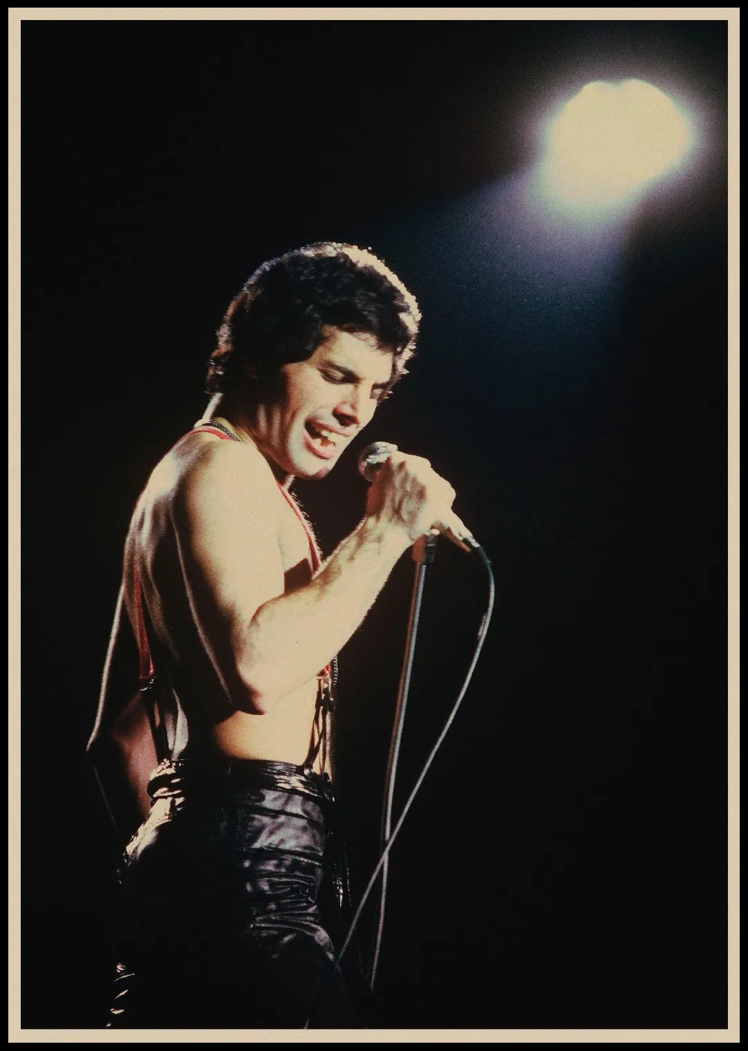 Ретро постер Queen Freddie Mercury художественный классические ретро постеры из крафт