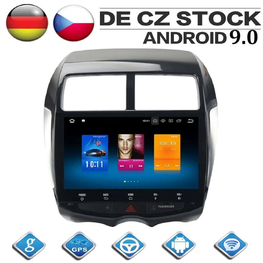 10 2 &quotIPS Android 9 0 для MITSUBISHI ASX RVR Outlander Sport 2010 2014 встроенный gps навигация DVD