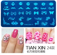 5sheets nail art printing template diy nail printing stamping polish nail decoration nail tools 24patternsheet
