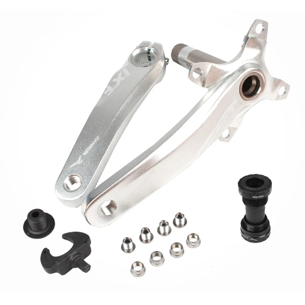crank-BB JIANKUN IXF MTB шатун 104BCD цепь Горного Велосипеда Цепь для дорожного велосипеда кольцо цикл 170 мм кривошипный набор винт Нижний Кронштейн BB - Цвет: crank-BB