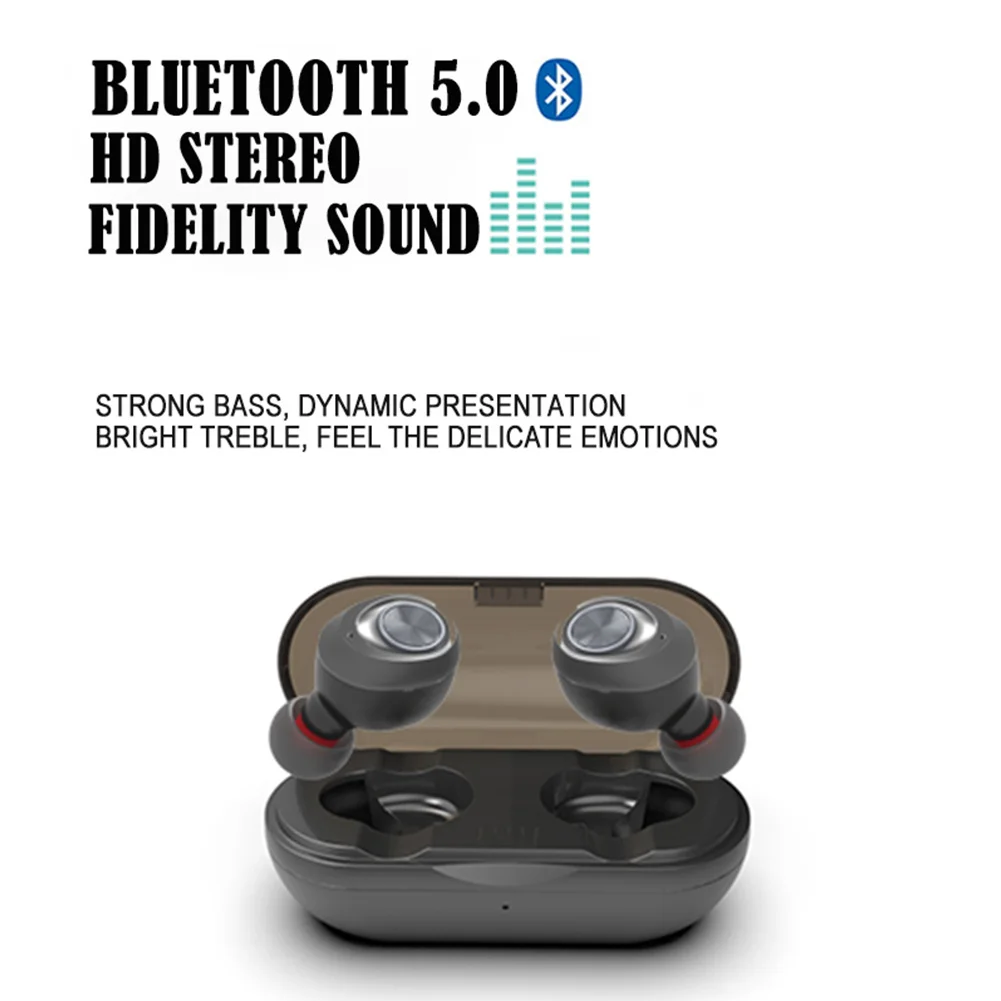 Control Sports Noise Reduction Bluetooth 5.0 Auto Pairing Stereo Call TWS Earphone Mini Wireless Headset Earbuds | Электроника