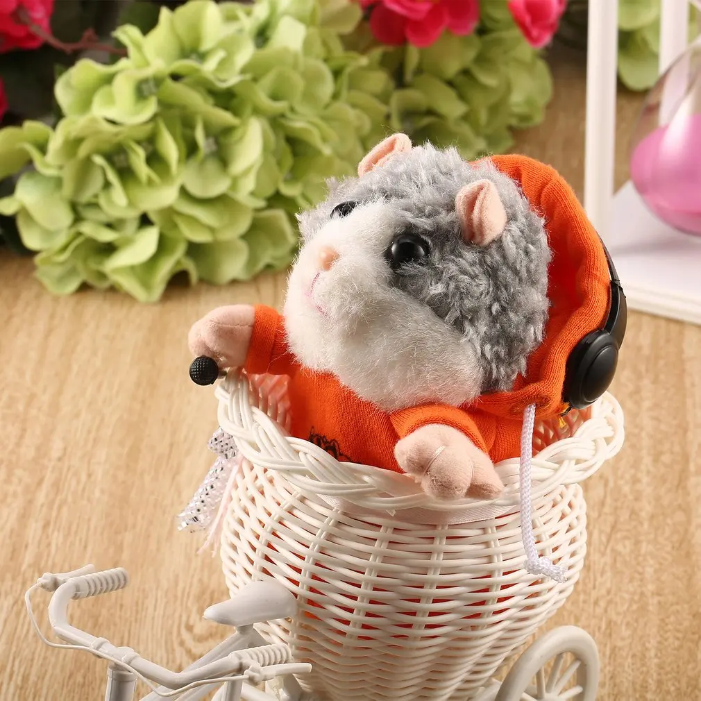 Лидер продаж! 2019 говорить хомяка Мышь плюшевая игрушка для питомца Симпатичные