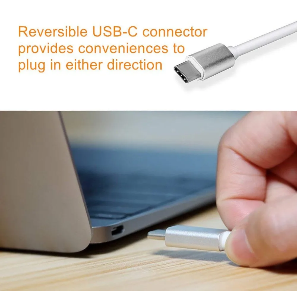 3 в 1 USB C к VGA многопортовый адаптер 0 концентратор Type-C женский зарядный порт и