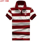 Новинка 2018, мужская рубашка поло с вышивкой, приталенная хлопковая брендовая одежда с коротким рукавом, модные летние мужские рубашки поло с буквенным логотипом, XXXL