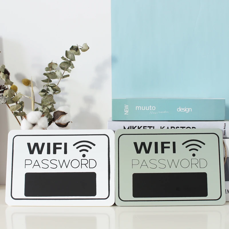 Деревянный WiFi пароль вывеска подвесная табличка почерк пустая пластина доска доске Wifi знак для домашнего магазина вечерние магазины кафе бар
