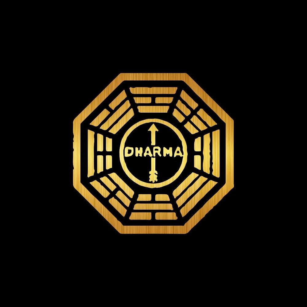 15*15 см наклейки Lost Dharma Инициативная наклейка на автомобиль s бампер автомобильный
