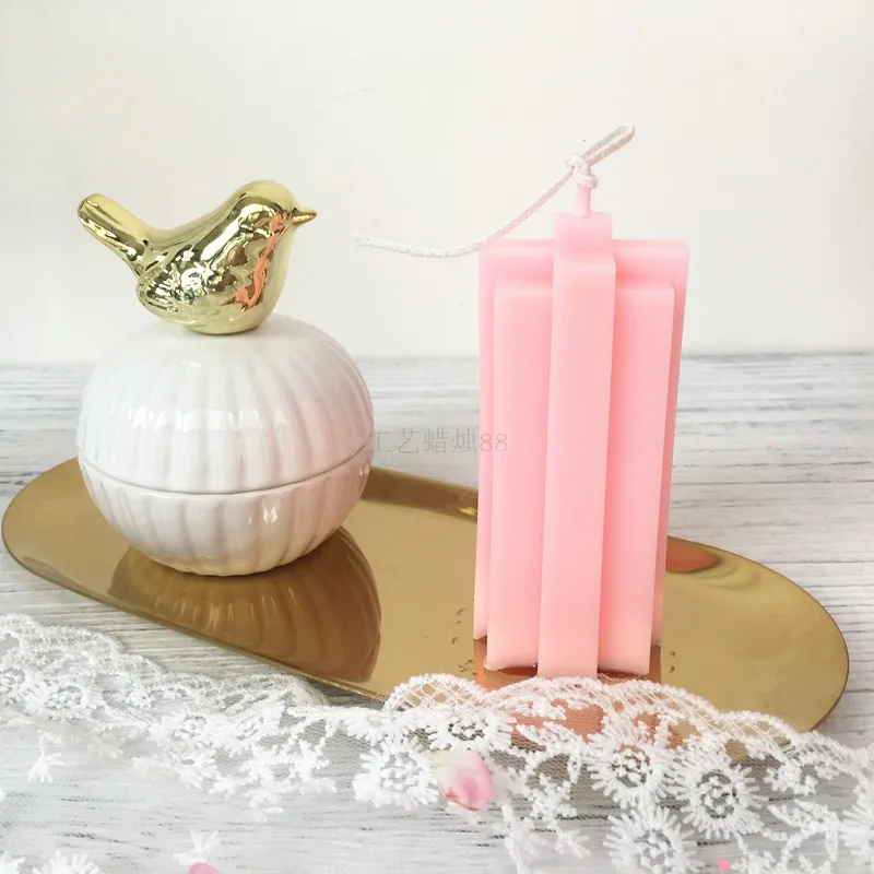 Крестообразная квадратная колонна форма для ручной работы формы свечей