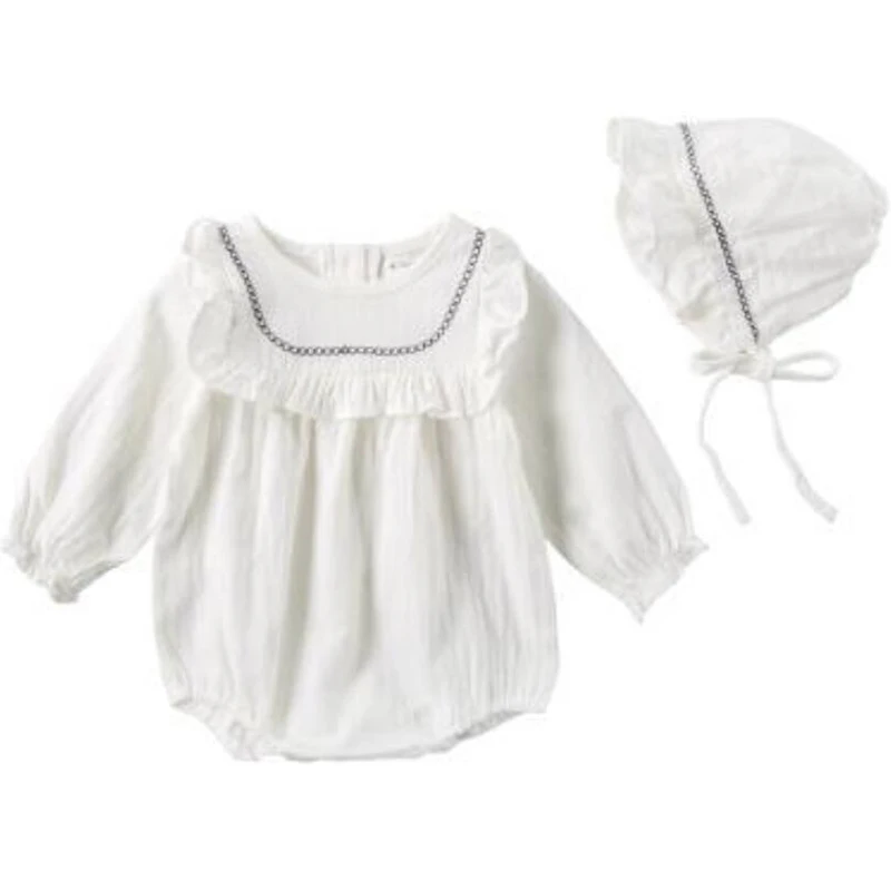 Для маленьких девочек Сезон весна лето 2019 Одежда для новорожденных с длинным