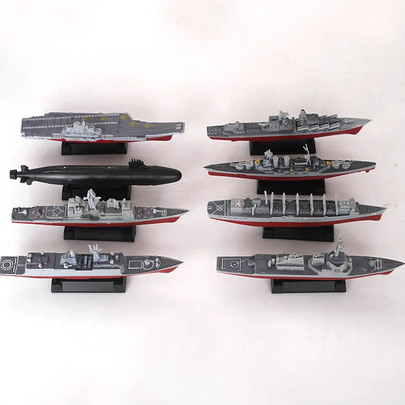 Фото 8 шт./компл. 3D собранная модель корабля крейсер Kilo-class подводная лодка Battleship современный военный самолет игрушечный военный корабль Слава По... №1