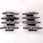 8 шт.компл. 3D собранная модель корабля крейсер Kilo-class подводная лодка Battleship современный военный самолет игрушечный военный корабль Слава Подводные лодки проекта 636 Варшавянка Палтус
