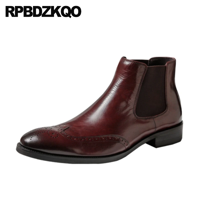 Из натуральной нешлифованной кожи Удобная обувь с перфорацией типа броги