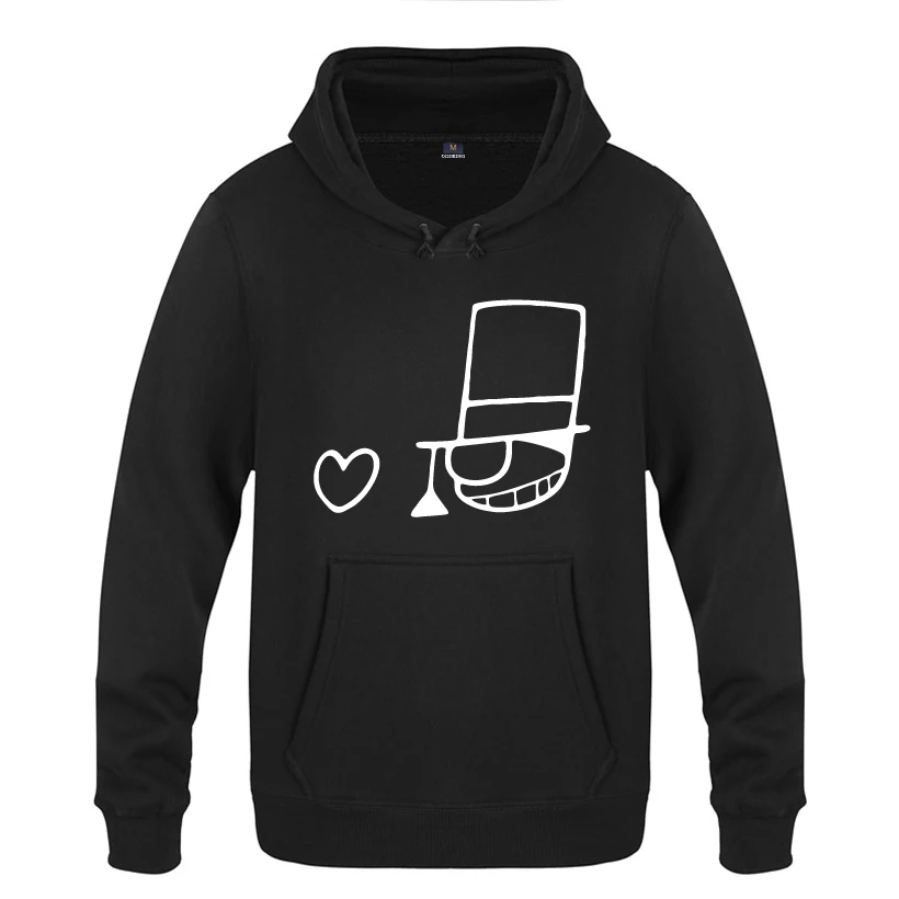 

Detective Conan Cartoon Anime Hoodies Men 2018 Men's Pullover Fleece Hooded Sweatshirts