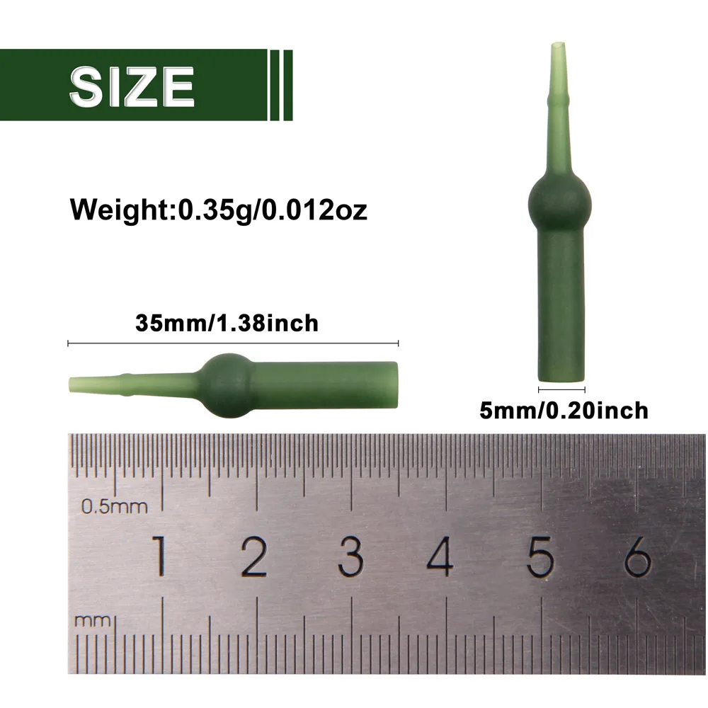 20 шт. для рыбалки на карпа Chod Rig буфер конический хвостик рукава вертолета защита