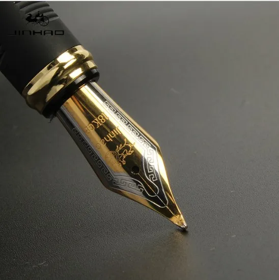 Jinhao X450 классика толстый корпус 1,0 мм изгиб перо каллиграфическая ручка высокого качества металлическая авторучка Роскошные чернила подарочные ручки для письма