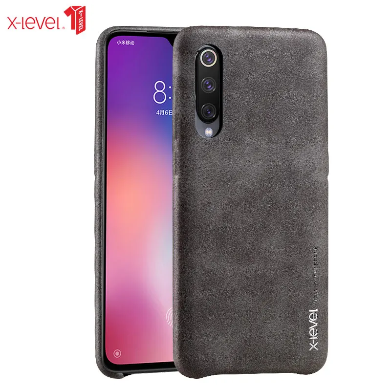 Для Xiaomi Mi9 чехол из искусственной кожи Мягкий сенсорный Ультра Тонкий деловой