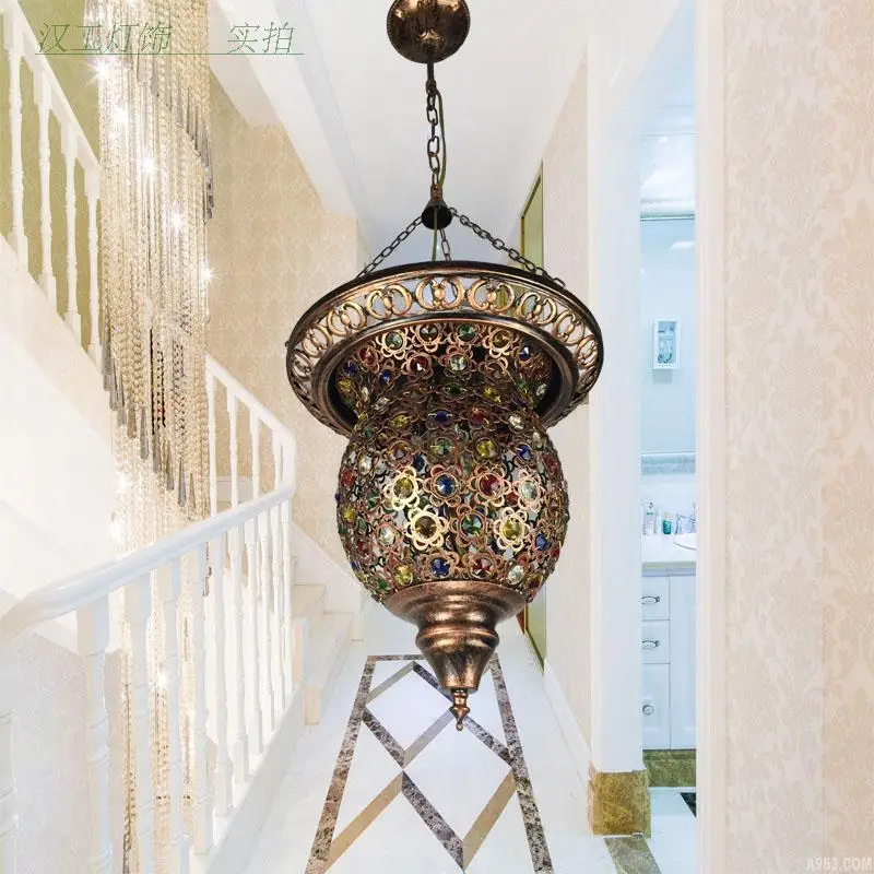 Турецкая Марокканская богемная Подвеска светильник мозаичный витражный для