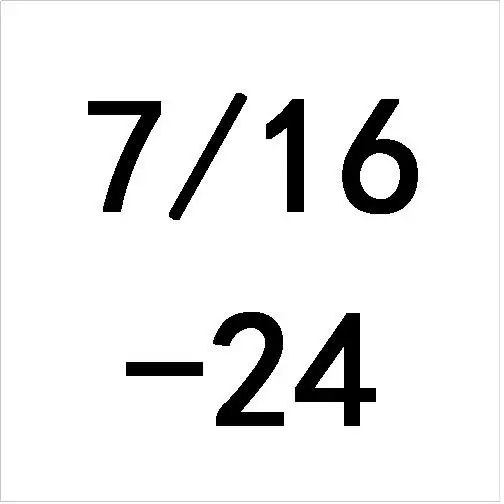 24 UNS 1 шт. 7/16-14 16 18 20 24 27 28 32 36 40 UNC UNS UNF HSS правый ручной кран TPI резьбонарезные инструменты для обработки пресс-форм - Цвет: 24 UNS