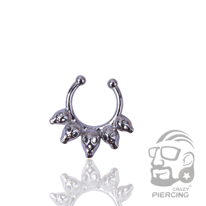 Кольцо-обруч для пирсинга носа из стали 3 цвета | Украшения и аксессуары